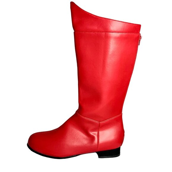 Pleaser Hero Engineer Costume Boots S Red Patent Size S Festival Costume Cosplay - Picture 3 of 10